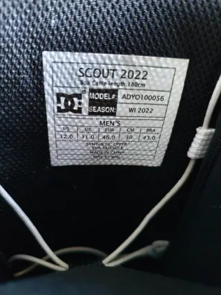 Botas Snowboard DC Talla 46
