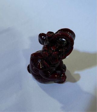 Elefantino decorativo in resina, porta fortuna