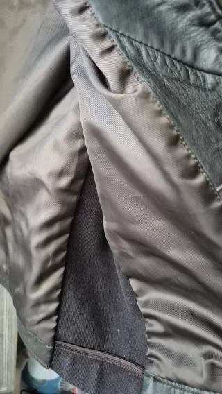 Cazadora Piel Genuina Mango Biker XL