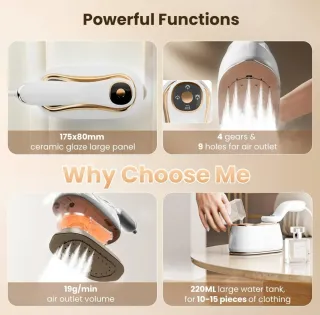 Plancha de vapor portátil