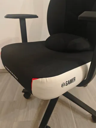 Silla Gaming Diablo X-Gamer Negra y Blanca