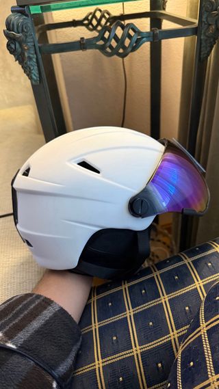 Casco de esquí con visor de color Talla M