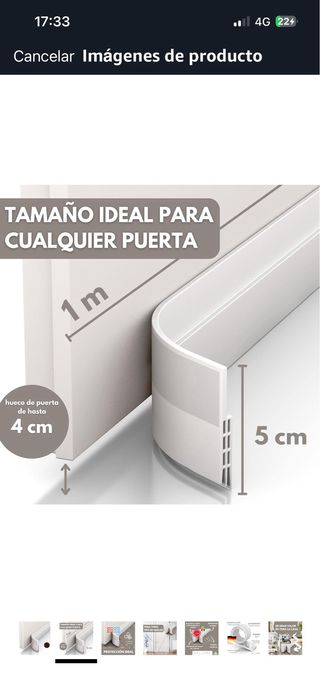 Burlete Vellure para puertas