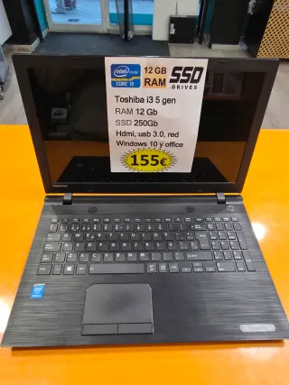 Toshiba Satellite i3 5 Gen 12GB RAM 250GB SSD