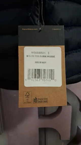 The North Face Piumino Blu Taglia S