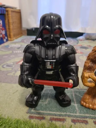 Figuras Star Wars Darth Vader y Chewbacca