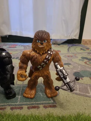 Figuras Star Wars Darth Vader y Chewbacca