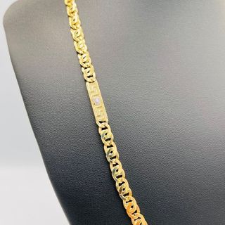 Catena tipo Cartier Medusa bicolore 6mm 18K