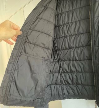 Cazadora acolchada negra bomber