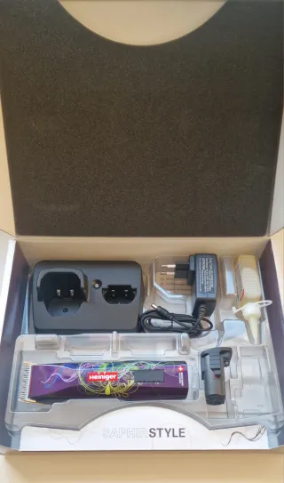 Heiniger SaphirStyle cortapelos + cuchilla + bater