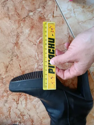 Botines de piel negros Talla 38