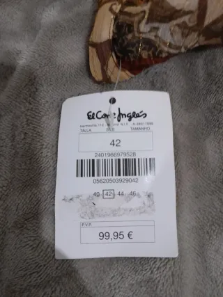 Vestido estampado manga larga