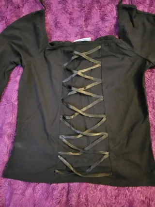 Top Corsé Negro Talla M