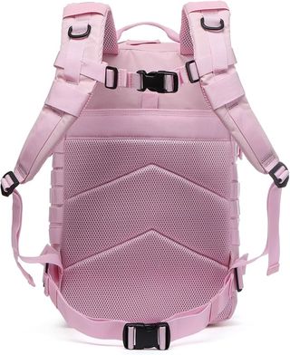 Mochila Táctica Militar 50L Rosa + 2 Parches