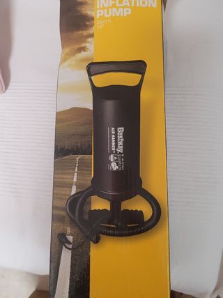 Bomba inflador rápido con tres válvulas