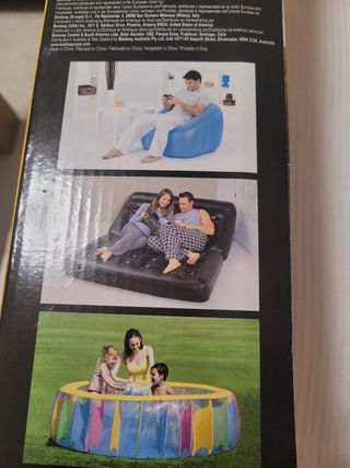 Bomba inflador rápido con tres válvulas