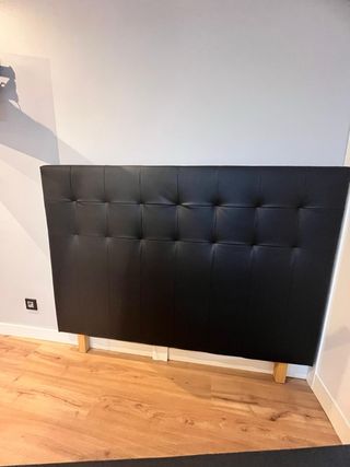 Cabecero Polipiel Negro 160cm