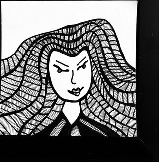 Arte Zentangle 9x9 cm sin lápiz a rotulador