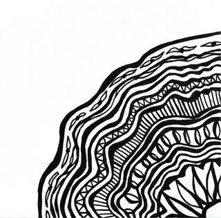 Arte Zentangle 9x9 cm sin lápiz a rotulador