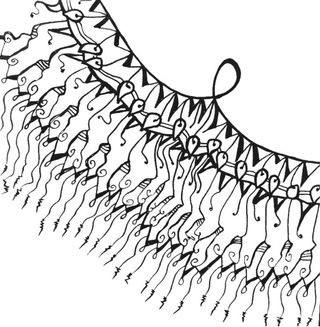 Arte Zentangle 9x9 cm sin lápiz a rotulador