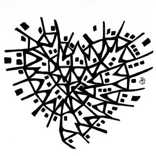 Arte Zentangle 9x9 cm sin lápiz a rotulador