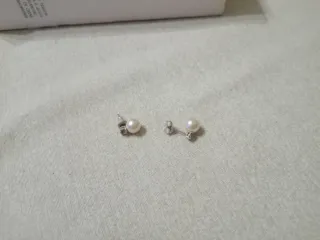 Orecchini donna perla e argento