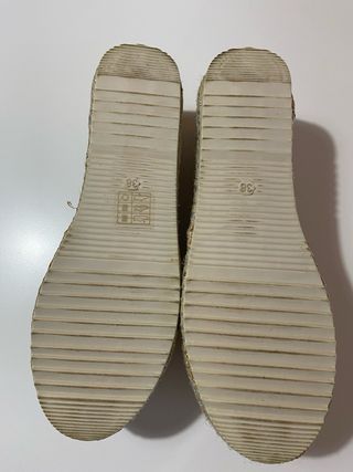 Zapatos esparto mujer marrones talla 38