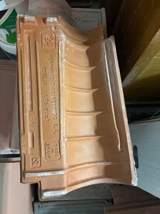 Tejas de barro para tejado. 19 unidades