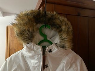 Parka Geographical Norway Roja y Blanca