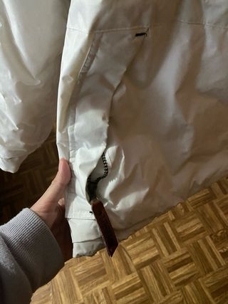 Parka Geographical Norway Roja y Blanca