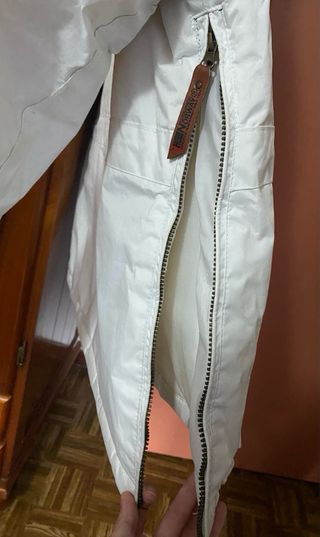 Parka Geographical Norway Roja y Blanca