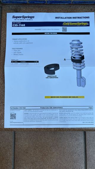 Collarín Sumospring Muelle 57mm Nuevo