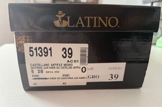 Mocasines Latino Negro Charol