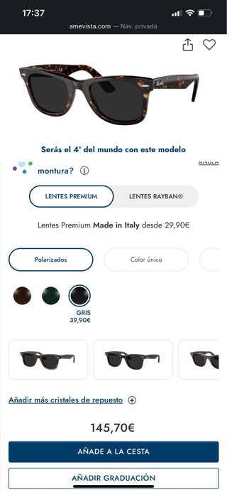 Gafas de sol Ray-Ban Wayfarer