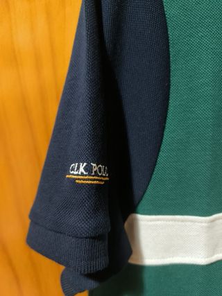 Camisa Polo CLK POLO Verde y Negro Talla M