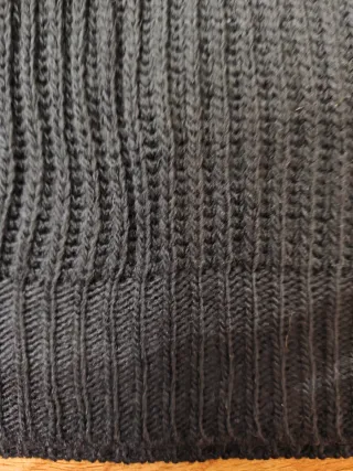 Jersey cuello alto mujer gris