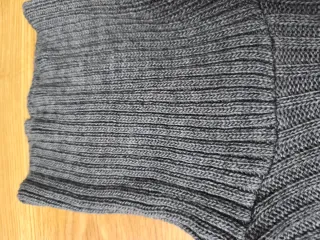 Jersey cuello alto mujer gris