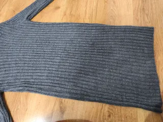 Jersey cuello alto mujer gris