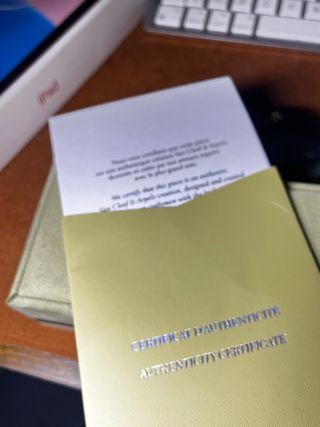 Cadena Van Cleef & Arpels Plata Negra