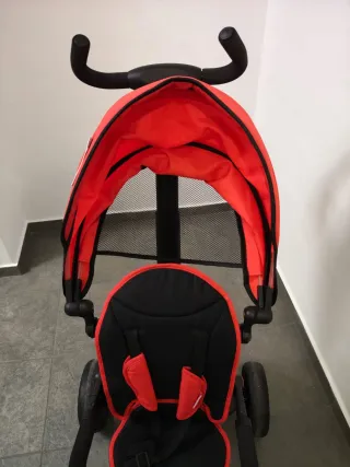 Triciclo Plegable Rojo y Negro