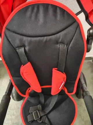 Triciclo Plegable Rojo y Negro