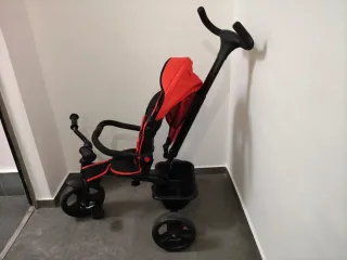 Triciclo Plegable Rojo y Negro