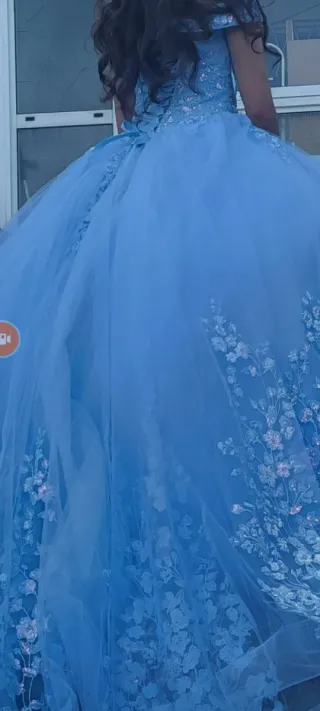 Vestido de 15 años azul