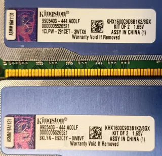 Memoria RAM DDR3 HyperX (2x)