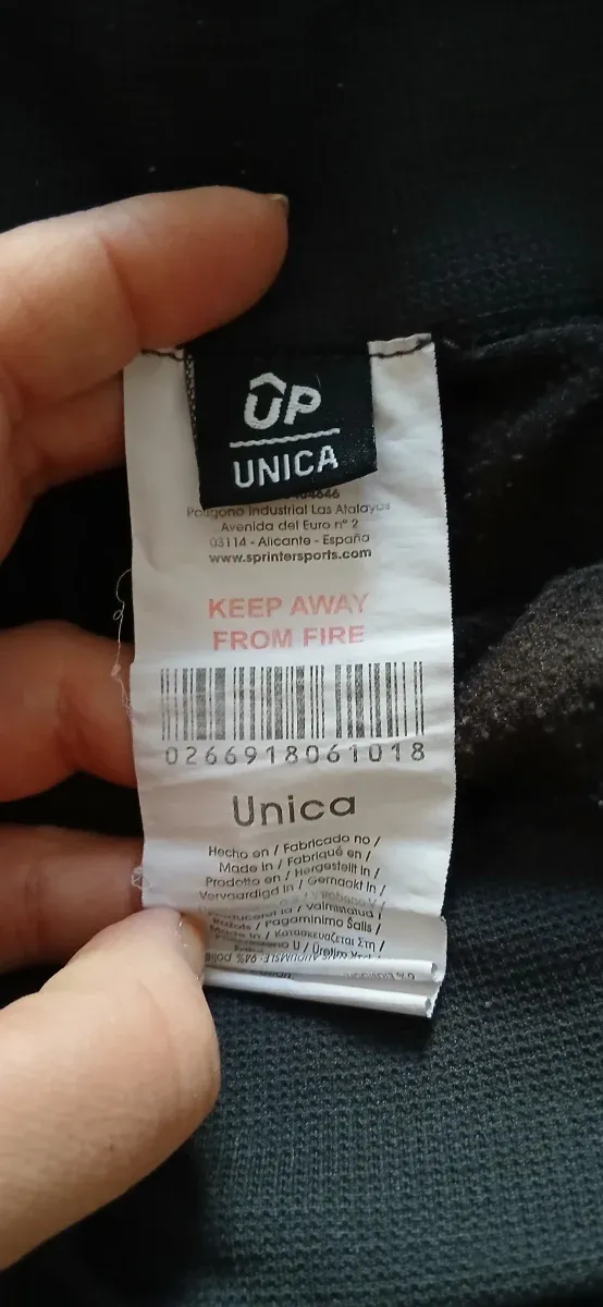 Pack 2 leggings felpa negro/gris