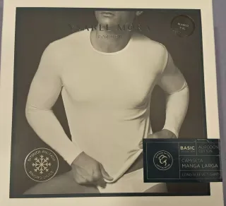 Camiseta int. hombre T/XL blanca, int. afelpado