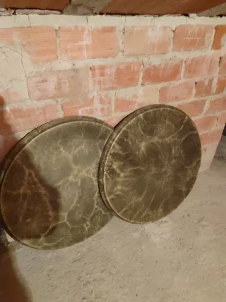 2 tavoli in ferro e marmo