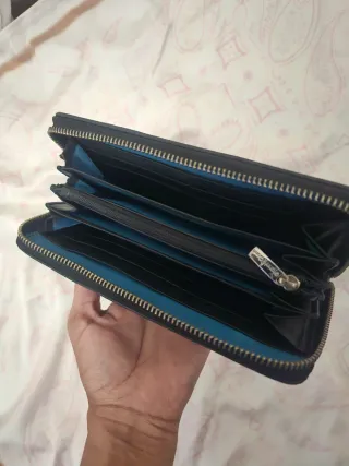 Cartera Piel Gianni Conti Negra