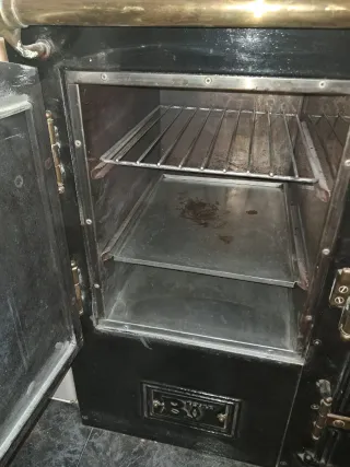 Cocina economica de leña y carbón, placas electric