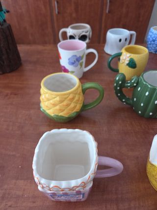 Set 12 Tazze Colazione Ceramica Multicolor